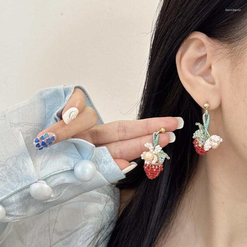 Stud Earrings 2023 Sweet Cute Red Strawberry Handmade Beaded For Women Design Sense Fresh
Stud Earrings 2023 Sweet Cute Red Strawberry Handmade Beaded For Women Design Sense Fresh
