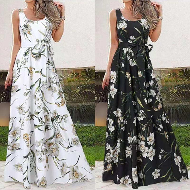Casual Dresses Fashion Women Sundress Soft Long Dress Pullover Flower Print Maxi Plus Size, White
Casual Dresses Fashion Women Sundress Soft Long Dress Pullover Flower Print Maxi Plus Size, White