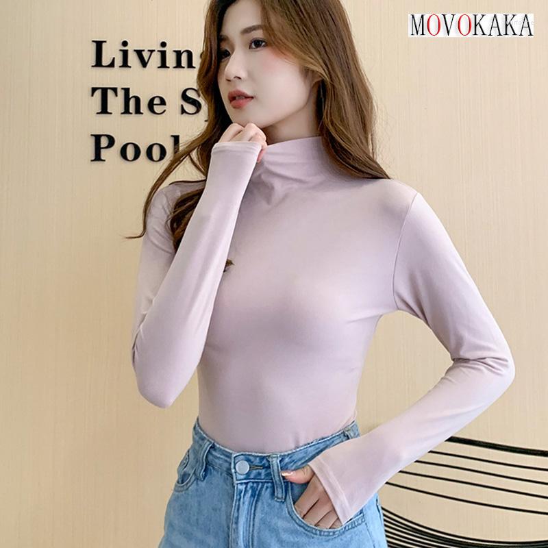 Women's T Shirts MOVOKAKA Modal Turtleneck Bottoming Shirt Women Basic Spring Autumn Winter Solid Color Slim Long-sleeved T-shirt 2023 Tops, Black
Women's T Shirts MOVOKAKA Modal Turtleneck Bottoming Shirt Women Basic Spring Autumn Winter Solid Color Slim Long-sleeved T-shirt 2023 Tops, Black