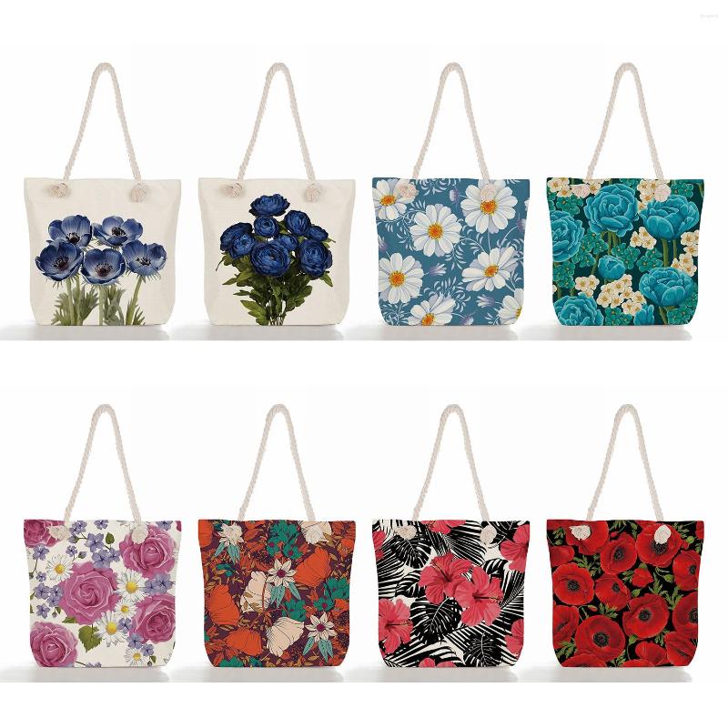 Evening Bags Floral Print Beach Tote Customizable Cotton Rope Handbags Linen Shopping Bag Fashion Women Summer Large Capacity Shoulder, Ms5214 floral tote
Evening Bags Floral Print Beach Tote Customizable Cotton Rope Handbags Linen Shopping Bag Fashion Women Summer Large Capacity Shoulder, Ms5214 floral tote