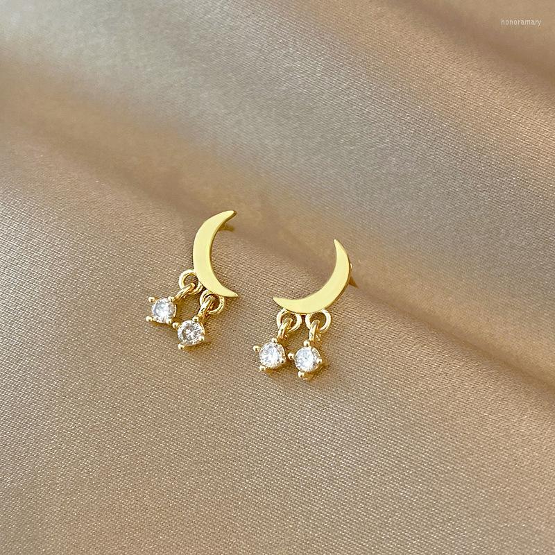 Stud Earrings S925 Silver Needle Mini Miniature Moon Zircon Female Minor Design Sensual Simple Smart Korean
Stud Earrings S925 Silver Needle Mini Miniature Moon Zircon Female Minor Design Sensual Simple Smart Korean