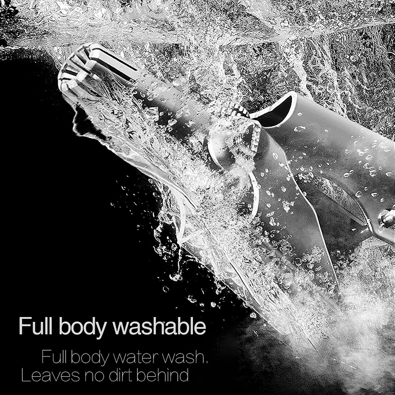 Manual Ear and Nose Hair Trimmer Stainless Steel Painless Professional Rotary Hair Clipper Washable Ear Hair Cutter with Brush