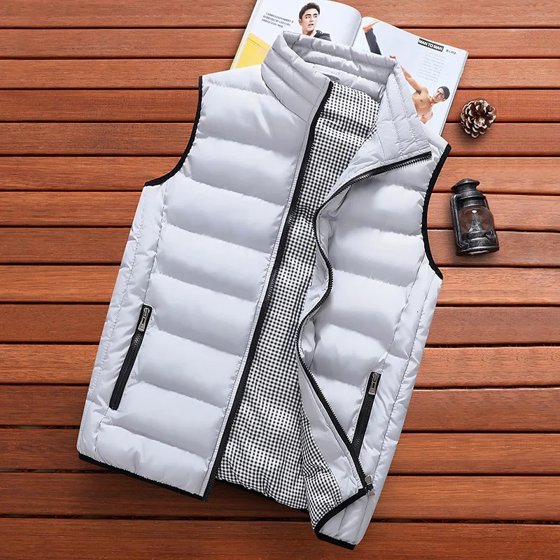 Men's Vests Clothing Vest Jacket Mens Autumn Warm Sleeveless Jacket Male Winter Casual Waistcoat Men Vest Plus Size Veste Homme 231113