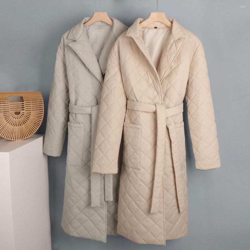 Women's Trench Coats Long Down Jacket Women Oversized Parka Rhombus Pattern Coat Winter Sashes Casual Loose Sleeve Veste Femme, Green
Women's Trench Coats Long Down Jacket Women Oversized Parka Rhombus Pattern Coat Winter Sashes Casual Loose Sleeve Veste Femme, Green