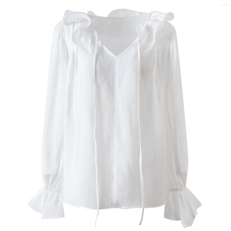 Women' Blouses Clothes White Shirts Women Loose Tops V-Neck Sweet Jersey Summer Long Sleeve Blousas Elegant Office Lady Japan Korean
Women' Blouses Clothes White Shirts Women Loose Tops V-Neck Sweet Jersey Summer Long Sleeve Blousas Elegant Office Lady Japan Korean