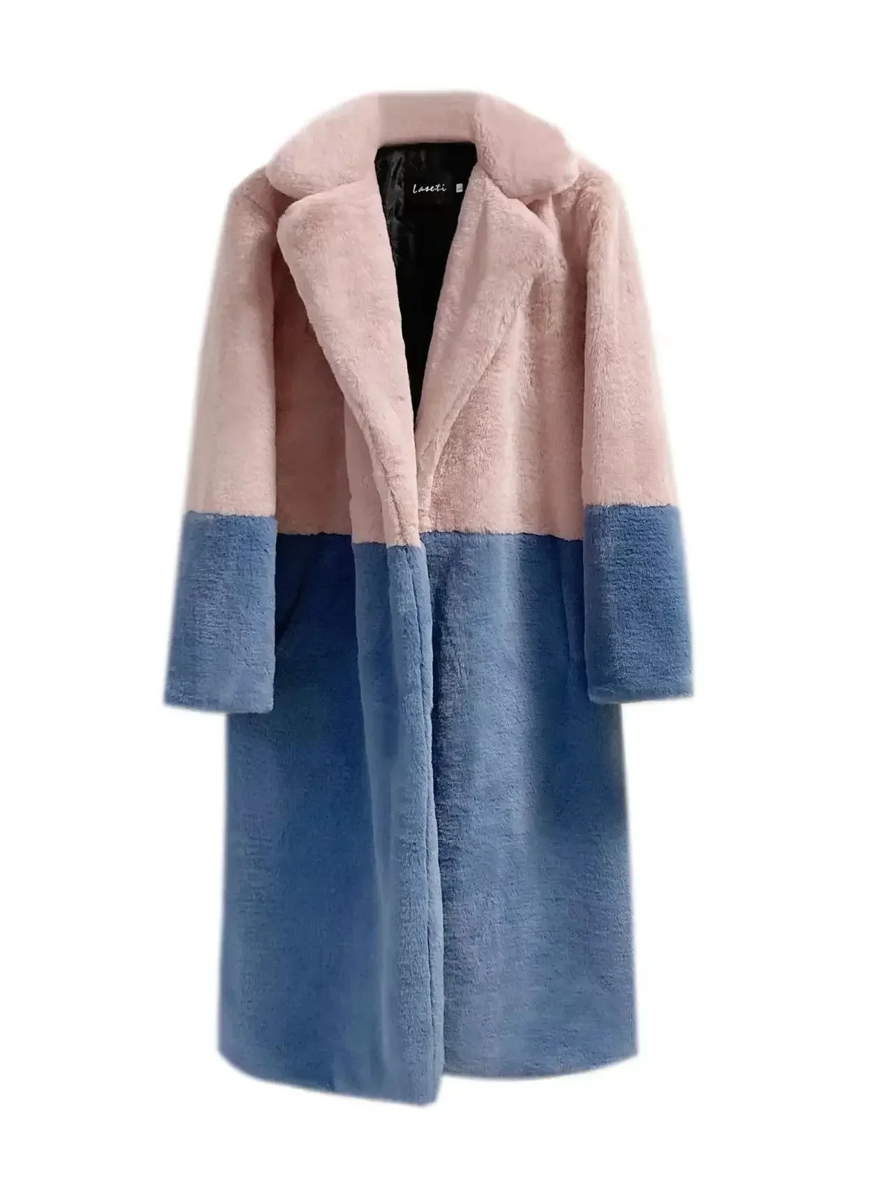 Women's Fur Faux Fur Plush Winter Coats Women Long Lapel Faux Fur Jacket Fluffy Artificial Fur Jacket Teddy Female Natural Fur Coat 231113