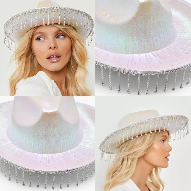 Berets Tassel Cowgirl Hat Bachelorette Party For Bridal Cowboys Rhinestones Bride, White
Berets Tassel Cowgirl Hat Bachelorette Party For Bridal Cowboys Rhinestones Bride, White