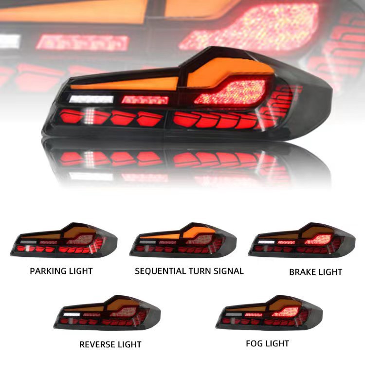 Taillights for BMW 5 series G30 G38 20 17-20 22 Stoplight LED Tail Light Assembly Dragon Scale Accessories