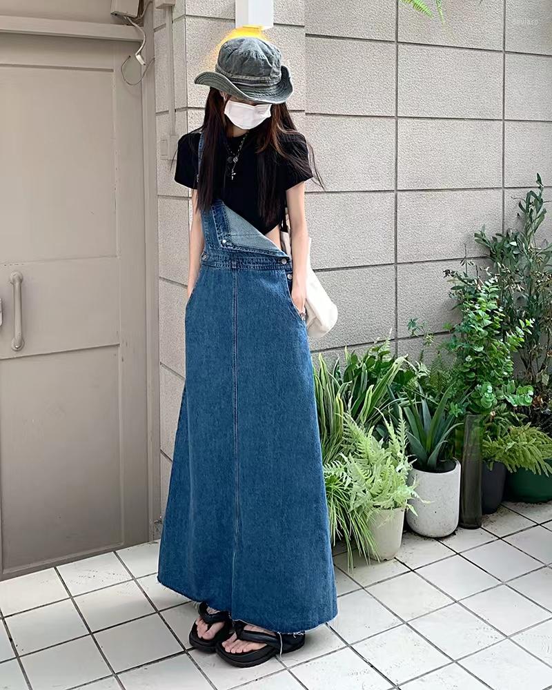 Skirts SML Women Loose Ladies Vintage Long Denim Dress Female Tassel Spaghetti Strap Jeans Dresses, White
Skirts SML Women Loose Ladies Vintage Long Denim Dress Female Tassel Spaghetti Strap Jeans Dresses, White