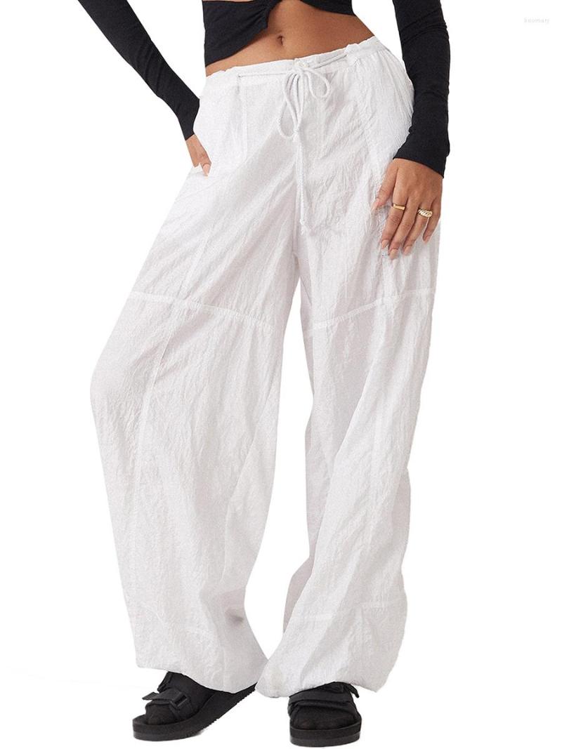 Women' Pants Women' Wide Leg Long Solid Color Drawstring Loose Fit Low Waist Trousers Casual Simple Style Bottoms
Women' Pants Women' Wide Leg Long Solid Color Drawstring Loose Fit Low Waist Trousers Casual Simple Style Bottoms
