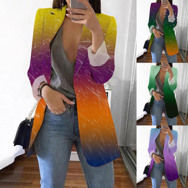 Women's Suits Womens Casual Elegant Long Sleeve Blazer Jacket Solid Color Work Oversized Chic Kawaii Preppy Style Outerwear, C-print
Women's Suits Womens Casual Elegant Long Sleeve Blazer Jacket Solid Color Work Oversized Chic Kawaii Preppy Style Outerwear, C-print