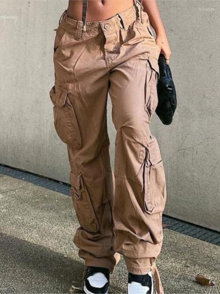 Women' Pants Hip Hop Casual Low Waist Cargo Women Khaki Pocket Fashion Jeans Lady Cotton Streetwear Denim Trousers, Black
Women' Pants Hip Hop Casual Low Waist Cargo Women Khaki Pocket Fashion Jeans Lady Cotton Streetwear Denim Trousers, Black