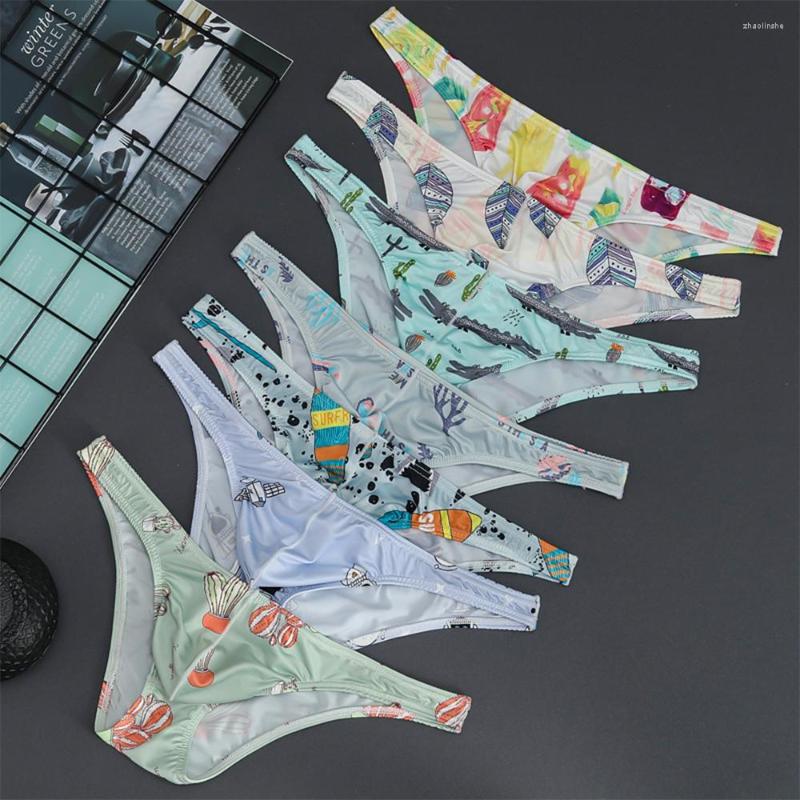 Underpants Men Sexy Low Waist Print Breathable Briefs Smooth Elastic Ice Silk Men's Intimate Underwear Sissy Panties
Underpants Men Sexy Low Waist Print Breathable Briefs Smooth Elastic Ice Silk Men's Intimate Underwear Sissy Panties