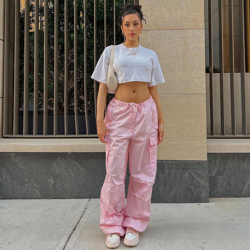 Women's Pants s Y2K Clothing Oversized Drawstring Low Waist Parachute Loose Fit Sweatpants Trouser Jogger Cargo Streetwear Outfits 23414, Burgundy
Women's Pants s Y2K Clothing Oversized Drawstring Low Waist Parachute Loose Fit Sweatpants Trouser Jogger Cargo Streetwear Outfits 23414, Burgundy