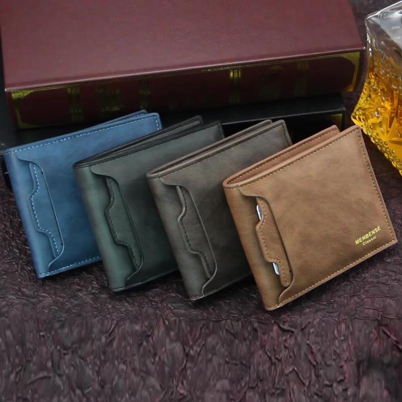 Wallets 2023 Classic Men's Vintage PU Leather Wallet Anti Theft Short Fold Business Card Holder Purse Man, Dark brown
Wallets 2023 Classic Men's Vintage PU Leather Wallet Anti Theft Short Fold Business Card Holder Purse Man, Dark brown