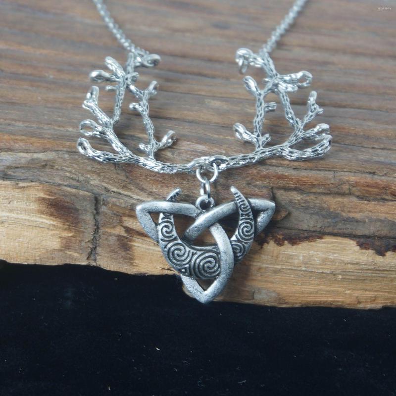 Chains Viking Wicca Witch Celtic Moon Gothic Twig Jewellery Rune Punk Headband Pendant Branches Chain Charm Gift Necklace
Chains Viking Wicca Witch Celtic Moon Gothic Twig Jewellery Rune Punk Headband Pendant Branches Chain Charm Gift Necklace