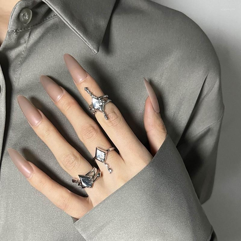 Cluster Rings Irregular Cross Star Design Multilayer Punk Zircon Tail Open Ring For Women Gothic Geometric Set Jewelry
Cluster Rings Irregular Cross Star Design Multilayer Punk Zircon Tail Open Ring For Women Gothic Geometric Set Jewelry