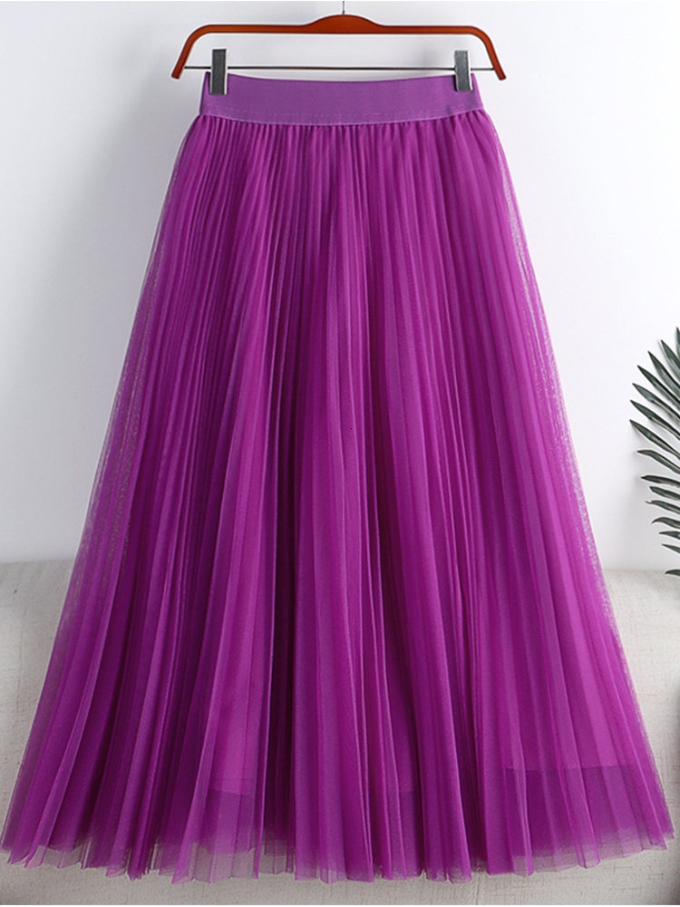 Skirts TIGENA Midi Long Pleated Tulle Skirt Women Spring Summer All-match Solid A Line High Waist Mid-length Mesh Skirt Female 230414, Coffee
Skirts TIGENA Midi Long Pleated Tulle Skirt Women Spring Summer All-match Solid A Line High Waist Mid-length Mesh Skirt Female 230414, Coffee