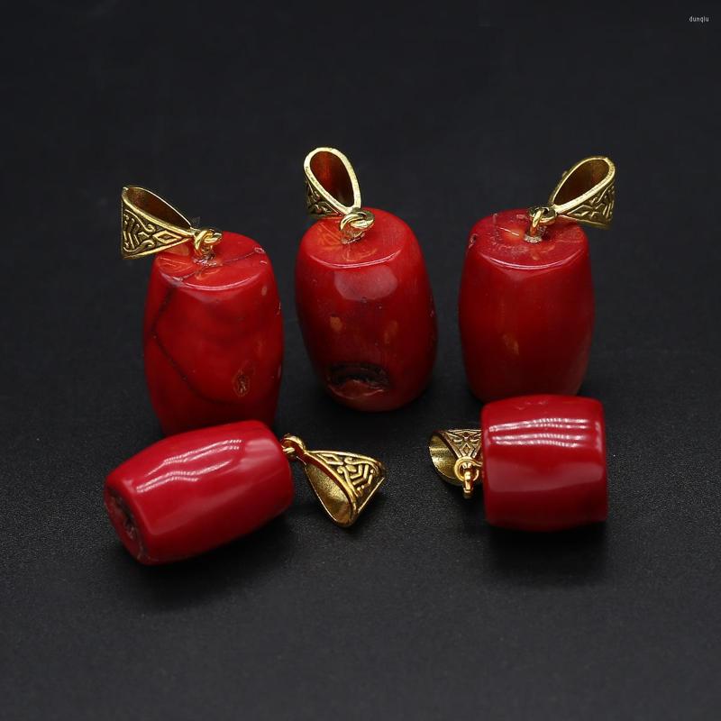 Pendant Necklaces 1PC Natural Sea Bamboo Red Coral Cylinder Waist Drum Shape Handwork Charms For Jewelry Making DIY
Pendant Necklaces 1PC Natural Sea Bamboo Red Coral Cylinder Waist Drum Shape Handwork Charms For Jewelry Making DIY