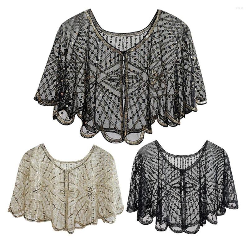Scarves Elegant Party Vintage Women Beaded Decoration Short Cape Black Lace Flapper Shawl
Scarves Elegant Party Vintage Women Beaded Decoration Short Cape Black Lace Flapper Shawl