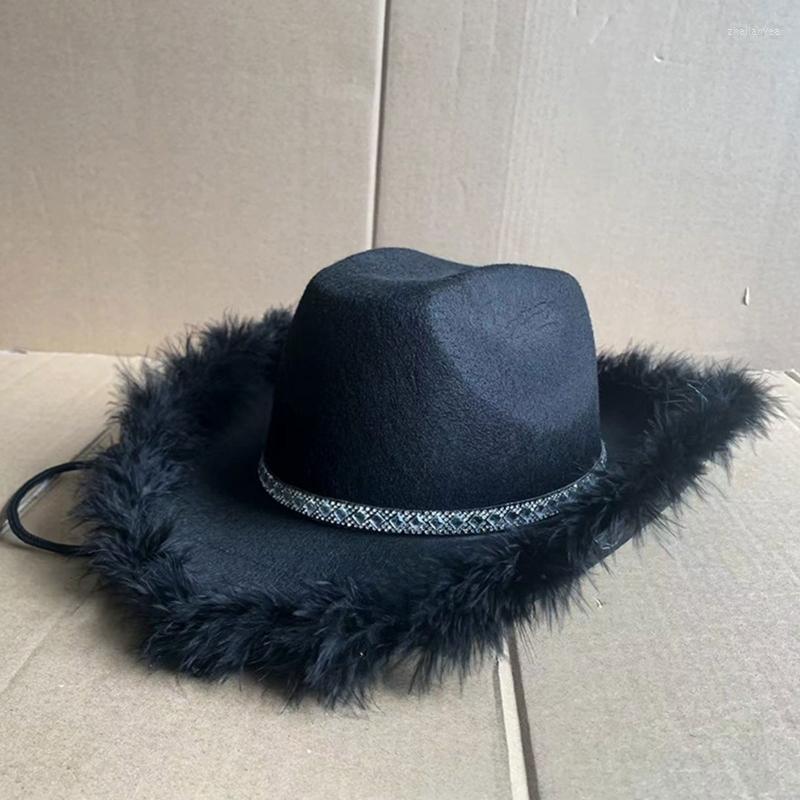 Berets Vintage Fedora Hat Women Men Felt Ladies Cowboy Hats Party Decor Top Bonnet Men's Cosplay, White
Berets Vintage Fedora Hat Women Men Felt Ladies Cowboy Hats Party Decor Top Bonnet Men's Cosplay, White