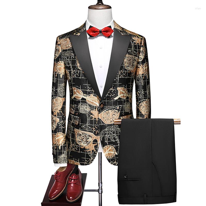 Men's Suits Groom Suit Two-piece Men's Slim Color Wedding Dress Man Business Casual Work Formal Full Size, Gold
Men's Suits Groom Suit Two-piece Men's Slim Color Wedding Dress Man Business Casual Work Formal Full Size, Gold