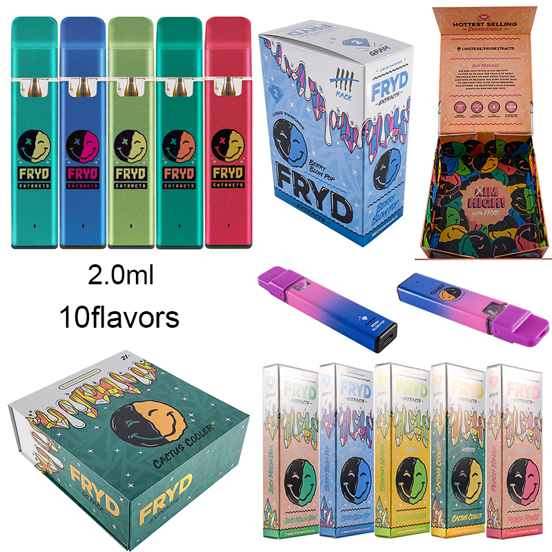 FRYD Liquid Diamonds Rechargeable Disposable Vapes Pens E cigarettes 2.0ml 350mah A Battery Empty Vape 10flavors
FRYD Liquid Diamonds Rechargeable Disposable Vapes Pens E cigarettes 2.0ml 350mah A Battery Empty Vape 10flavors