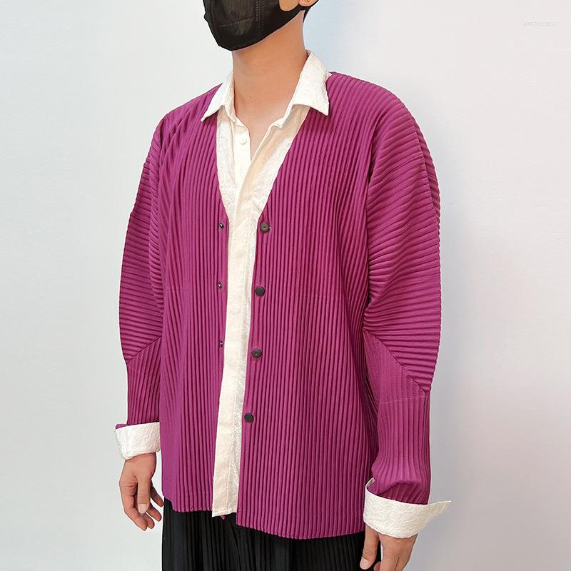 Men's Jackets Miyake Pleated Men's Spring Winter Korean Fashion Loose Button Cardigan Designer Coat, Black
Men's Jackets Miyake Pleated Men's Spring Winter Korean Fashion Loose Button Cardigan Designer Coat, Black
