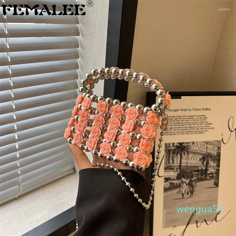 Evening Bags Sweet Pearl Beads Women Clutch Party Wedding Chain Shoulder Handbags Hollow Out Rose Flower Fashion Lipstick Purses, Pink
Evening Bags Sweet Pearl Beads Women Clutch Party Wedding Chain Shoulder Handbags Hollow Out Rose Flower Fashion Lipstick Purses, Pink