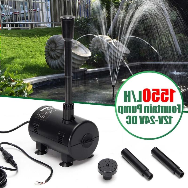 1550L/H DC 12V-24V Brushless Solar Motor Water Pump Portable Mini Submersible Watering Garden Fish Pond Water Fountain Pump Pnlgl