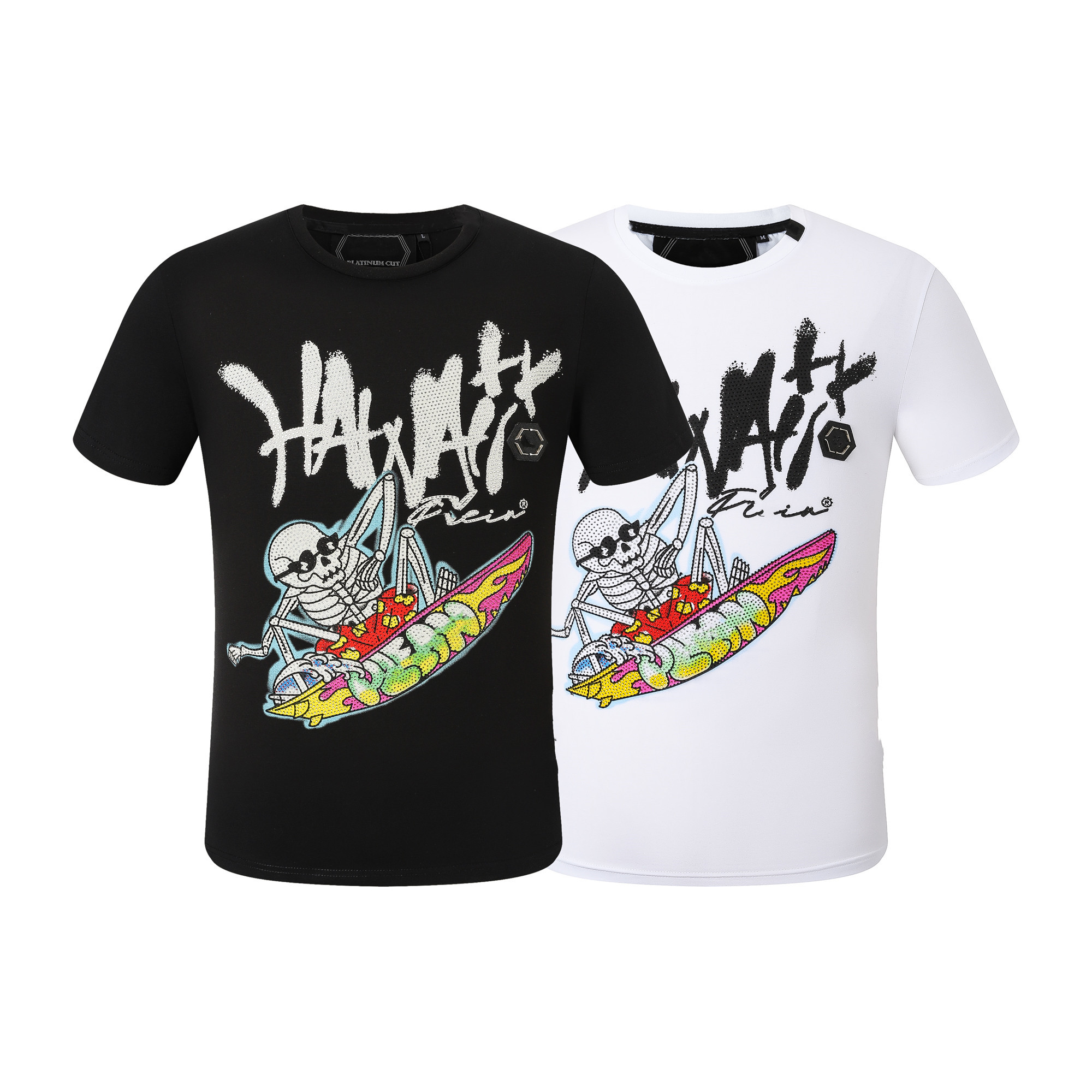 PP Fashion Men's Designer slim fit T-shirt Summer rhinestone Short Sleeve Round Neck shirt tee Skulls Print Tops Streetwear collar Polos M- PP88402, 21
PP Fashion Men's Designer slim fit T-shirt Summer rhinestone Short Sleeve Round Neck shirt tee Skulls Print Tops Streetwear collar Polos M- PP88402, 21