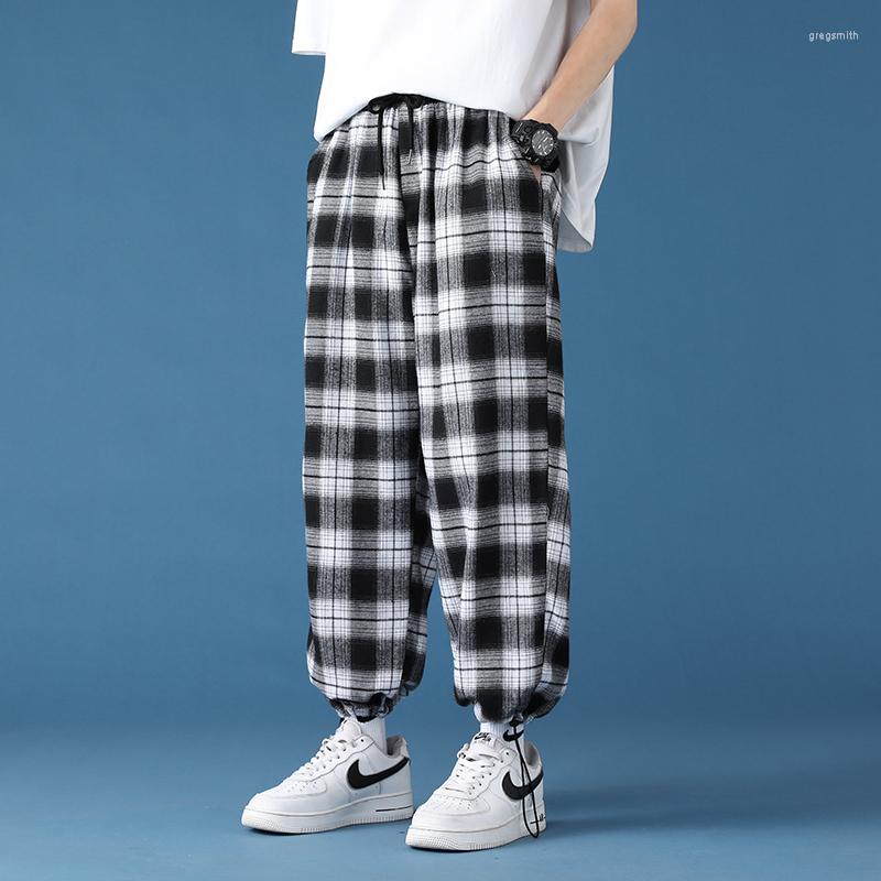 Men's Pants Korean Men Plaid Vintage Drawstring Joggers Wide Straight Trousers Man Streetwear Fashion Black White Checkered, Black white plaid
Men's Pants Korean Men Plaid Vintage Drawstring Joggers Wide Straight Trousers Man Streetwear Fashion Black White Checkered, Black white plaid