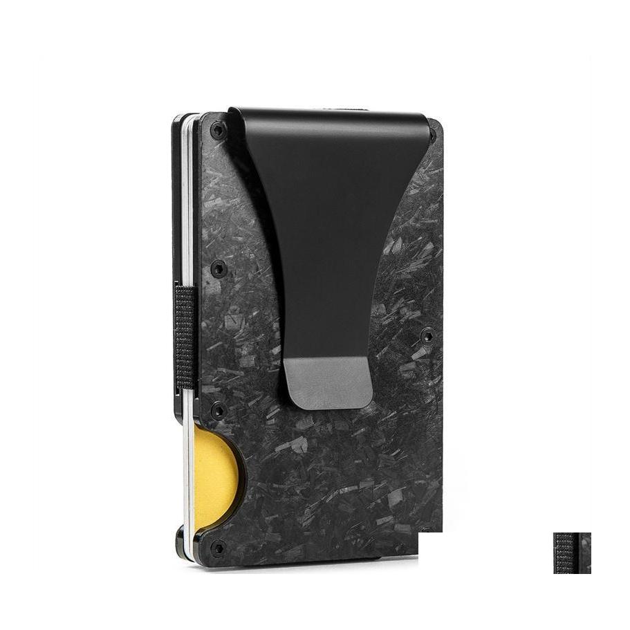 Card Holders Carbon Fiber Holder Wallet Designer Aluminium Metal Minimalist Rfid Wallets Men Cardholder Drop Delivery Bags Lage Acces Dhuol, Silver
Card Holders Carbon Fiber Holder Wallet Designer Aluminium Metal Minimalist Rfid Wallets Men Cardholder Drop Delivery Bags Lage Acces Dhuol, Silver