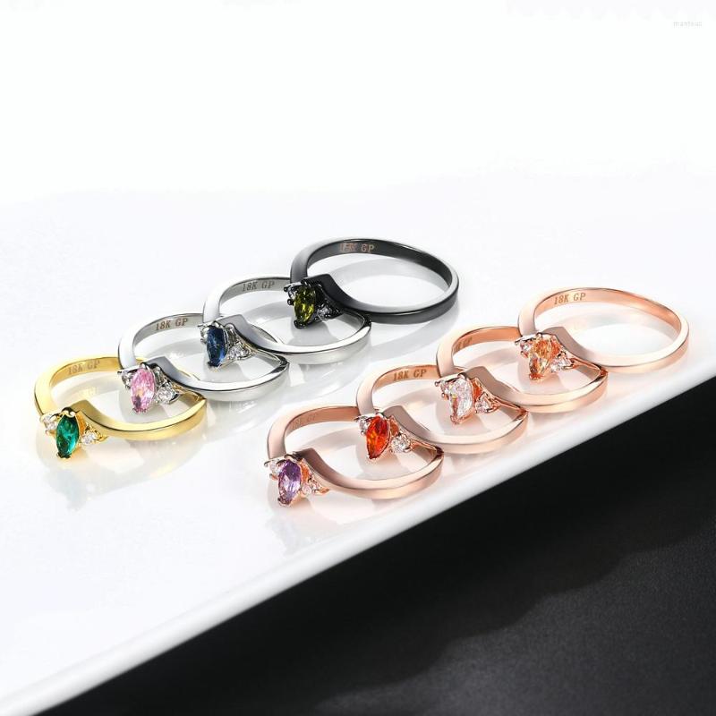 Cluster Rings Women's Ring Multi-color Optional Light Luxury Style Simple Oval Cubic Zircon Rose Gold Wedding Gift Fashion Jewelry
Cluster Rings Women's Ring Multi-color Optional Light Luxury Style Simple Oval Cubic Zircon Rose Gold Wedding Gift Fashion Jewelry