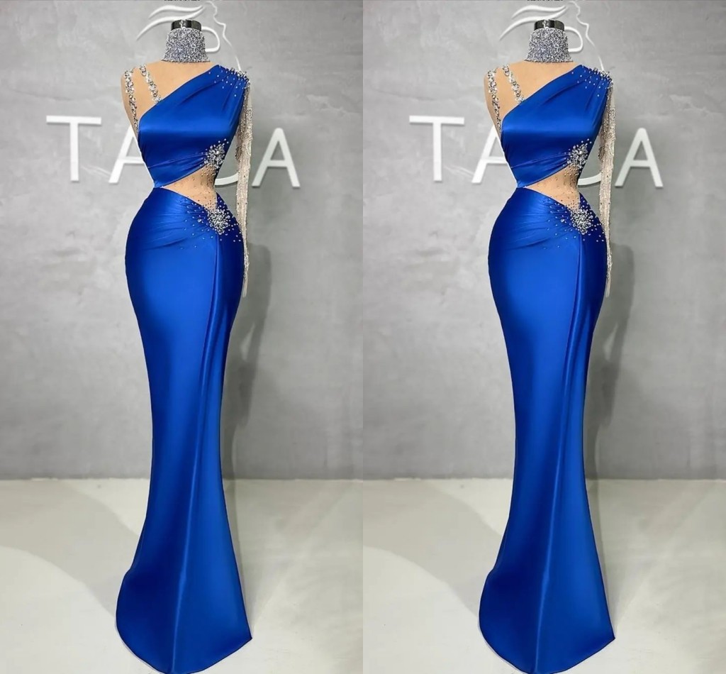 Sparkly Royal Blue Mermaid Prom Dresses High Neck Waist Cut Beaded Sequined Draped Pleats Sweep Trian Engagement Formal Evening Pageant Birthday Party Gowns Custom, Same as image
Sparkly Royal Blue Mermaid Prom Dresses High Neck Waist Cut Beaded Sequined Draped Pleats Sweep Trian Engagement Formal Evening Pageant Birthday Party Gowns Custom, Same as image