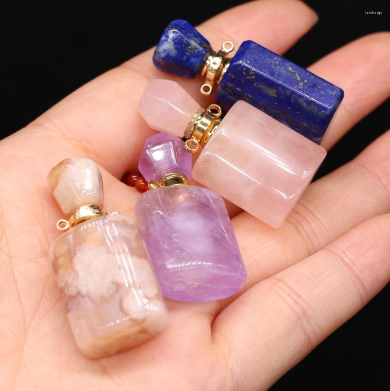 Pendant Necklaces Natural Stone Perfume Bottle Necklace Pendants Faceted Lapis Lazuli Tiger Eye Vial Charms For Jewelry Making DIY Gifts
Pendant Necklaces Natural Stone Perfume Bottle Necklace Pendants Faceted Lapis Lazuli Tiger Eye Vial Charms For Jewelry Making DIY Gifts