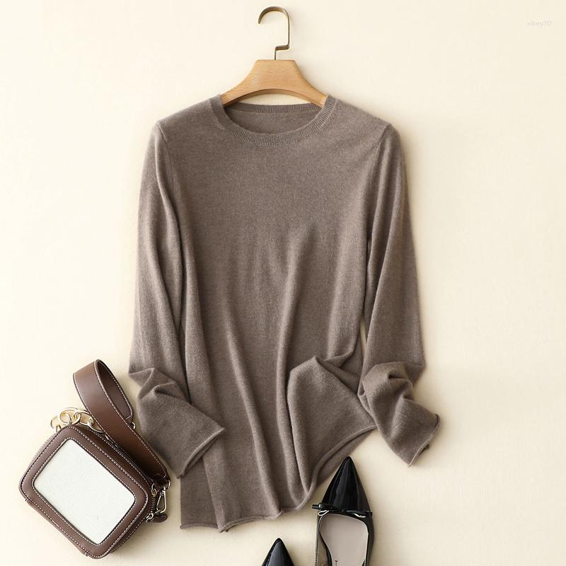 Women' Sweaters Masigoch Autumn Soft Edge Curl Cashmere Casual Sweater Crewneck, Coffee
Women' Sweaters Masigoch Autumn Soft Edge Curl Cashmere Casual Sweater Crewneck, Coffee