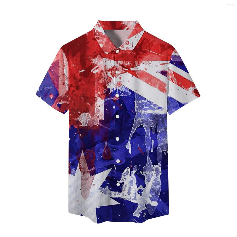 Men' Casual Shirts Mens Independence Day Flag 3D Digital Printing Personalized Fashion Lapel Button T Shirt Short Sleeve Formal Dress, Navy
Men' Casual Shirts Mens Independence Day Flag 3D Digital Printing Personalized Fashion Lapel Button T Shirt Short Sleeve Formal Dress, Navy