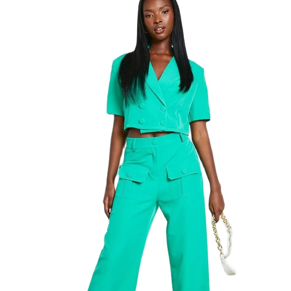 Summer Green Women Suits Sets Custom Made 2 Pcs Blazer Pants Formal Fashion Red Carpet Party Prom Dress