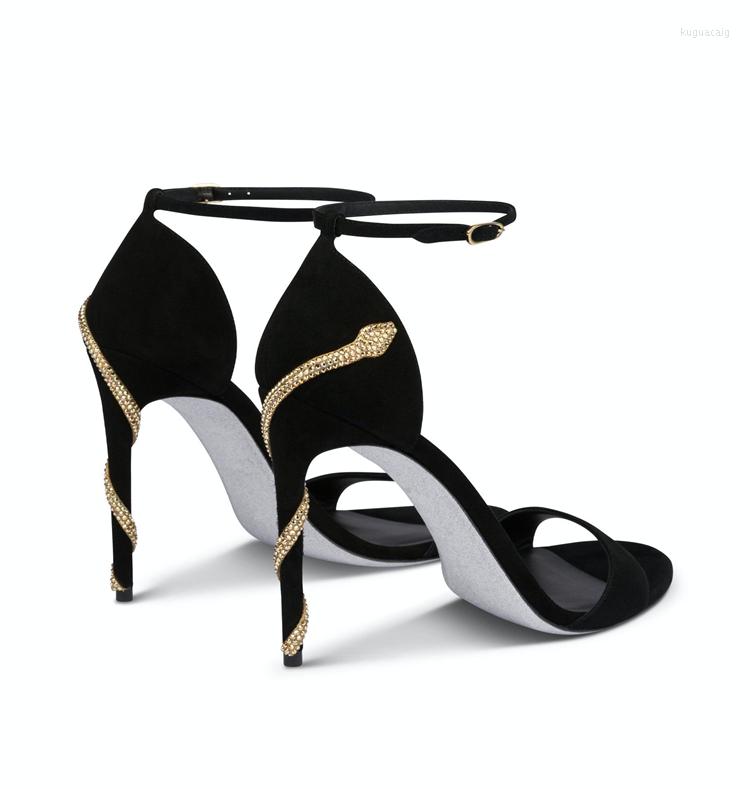 Sandals Women Golden Snake High Heel Wildness Pointed Toe Ankle Strap Heels Luxurious Ladies Summer Shoes 7.5cm Stiletto
Sandals Women Golden Snake High Heel Wildness Pointed Toe Ankle Strap Heels Luxurious Ladies Summer Shoes 7.5cm Stiletto