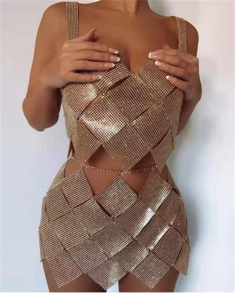 Skirts 2023 Sequins Sexy Off-the-shoulder Backpack Hip Fish Scales Bar Dance Nightclub Fashion Two-piece Suit, Gold
Skirts 2023 Sequins Sexy Off-the-shoulder Backpack Hip Fish Scales Bar Dance Nightclub Fashion Two-piece Suit, Gold