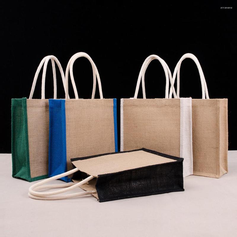 Shopping Bags Cotton Rope Tote Bag Eco-friendly Portable Large Capacity Burlap Unisex Handbag Travel Beach Storage Organizer, Black
Shopping Bags Cotton Rope Tote Bag Eco-friendly Portable Large Capacity Burlap Unisex Handbag Travel Beach Storage Organizer, Black