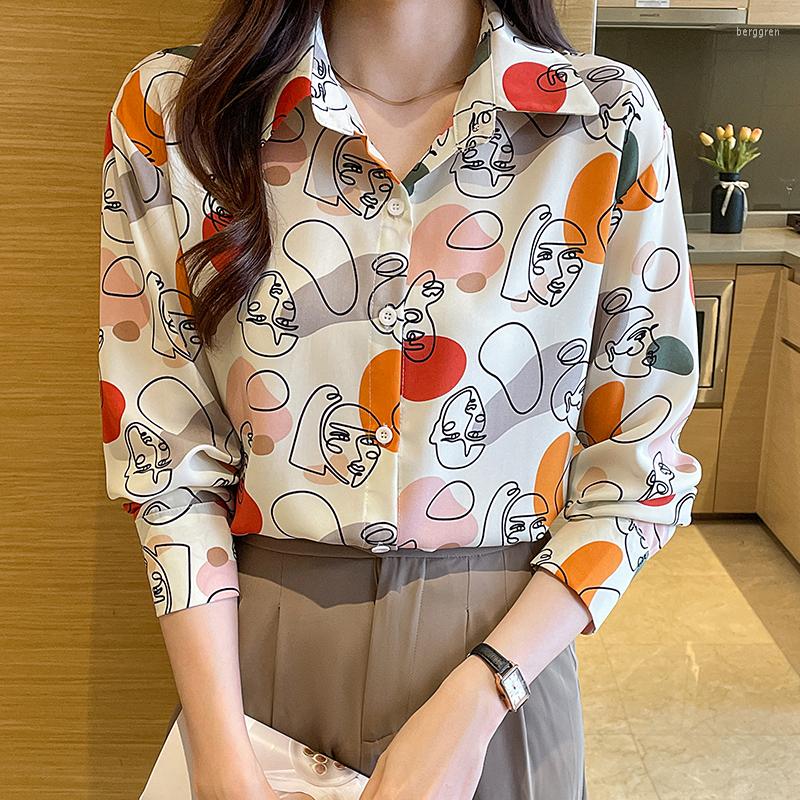 Women' Blouses Chic Ladies Shirts Fashion Printing Women 2023 Spring Autumn Causal Long Sleeve Mujer Blusas, Multi
Women' Blouses Chic Ladies Shirts Fashion Printing Women 2023 Spring Autumn Causal Long Sleeve Mujer Blusas, Multi
