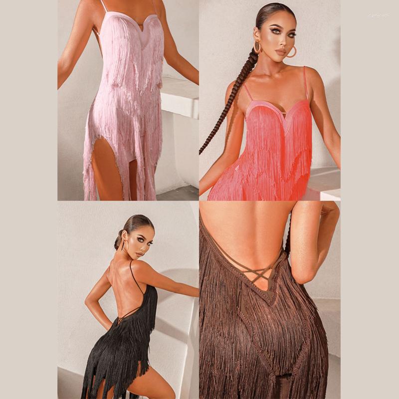 Stage Wear Summer Latin Dance Dress Women Sexy Competition Rumba Tango Costume Slit Irregular Black Prom DNV15984
Stage Wear Summer Latin Dance Dress Women Sexy Competition Rumba Tango Costume Slit Irregular Black Prom DNV15984