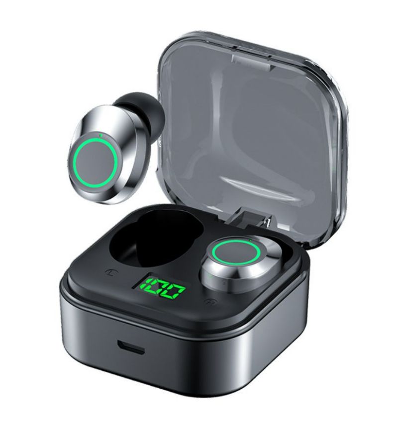 Wireless Earphone In-ear Earphone TWS Bluetooth headphone Sport Earphone YDmini Model Two Earbuds with built-in Microphone LED display high Quality He