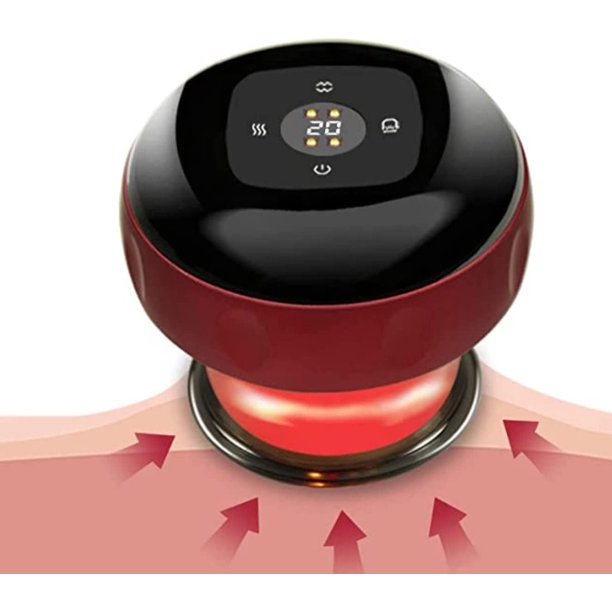 Beauty Items Clearance Electric Cupping Massager With Red Light Vibration Rechargeable Cupping Device