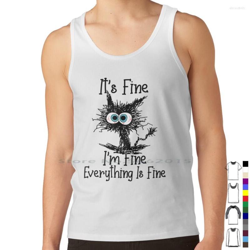 Men's Tank Tops It's Fine I'm Everything Is Top Pure Cotton Vest Its Im, Mtank-deep heather
Men's Tank Tops It's Fine I'm Everything Is Top Pure Cotton Vest Its Im, Mtank-deep heather