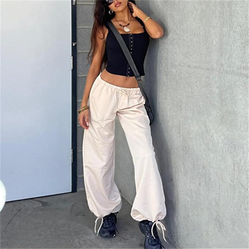 Women' Pants Women Casual Loose Cargo Trousers 2023 Simple Style Low Waist Drawstring Baggy Jogger Sweatpants Female Streetwear Bottoms, Black
Women' Pants Women Casual Loose Cargo Trousers 2023 Simple Style Low Waist Drawstring Baggy Jogger Sweatpants Female Streetwear Bottoms, Black