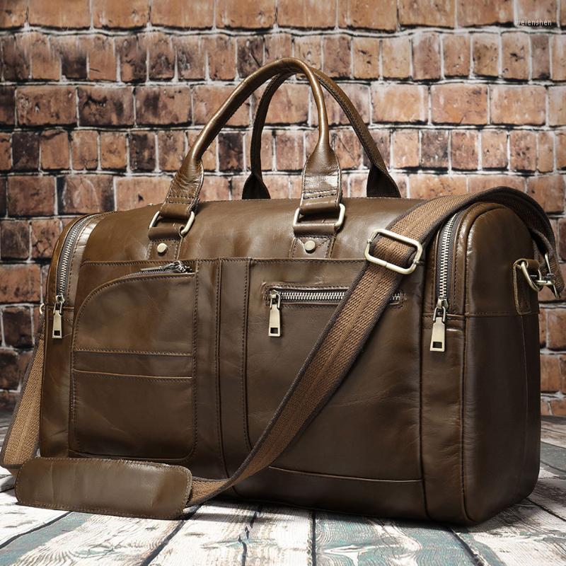 Duffel Bags High Qaulity Soft Leather Travel Bag Man Woman Unisex Travelling Handbags Weekender Duffle Cowskin Large, Picture shown
Duffel Bags High Qaulity Soft Leather Travel Bag Man Woman Unisex Travelling Handbags Weekender Duffle Cowskin Large, Picture shown
