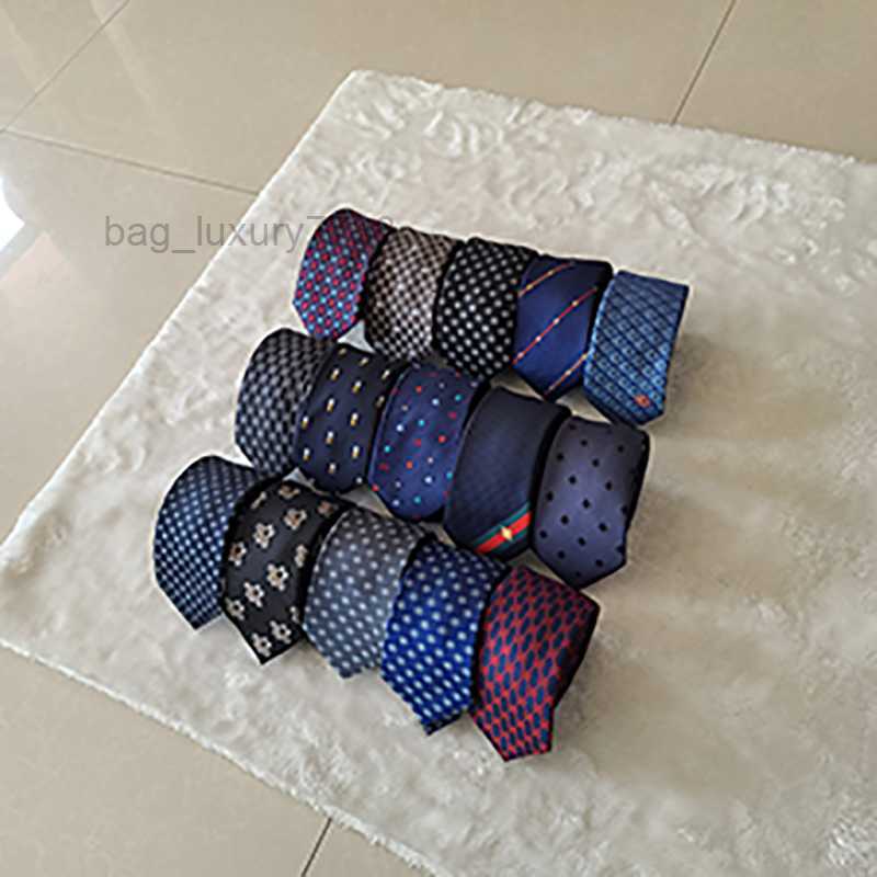 Mens Silk Neck Ties kinny Slim Narrow Polka Dotted letter Jacquard Woven Neckties Hand Made In Many Styles with box